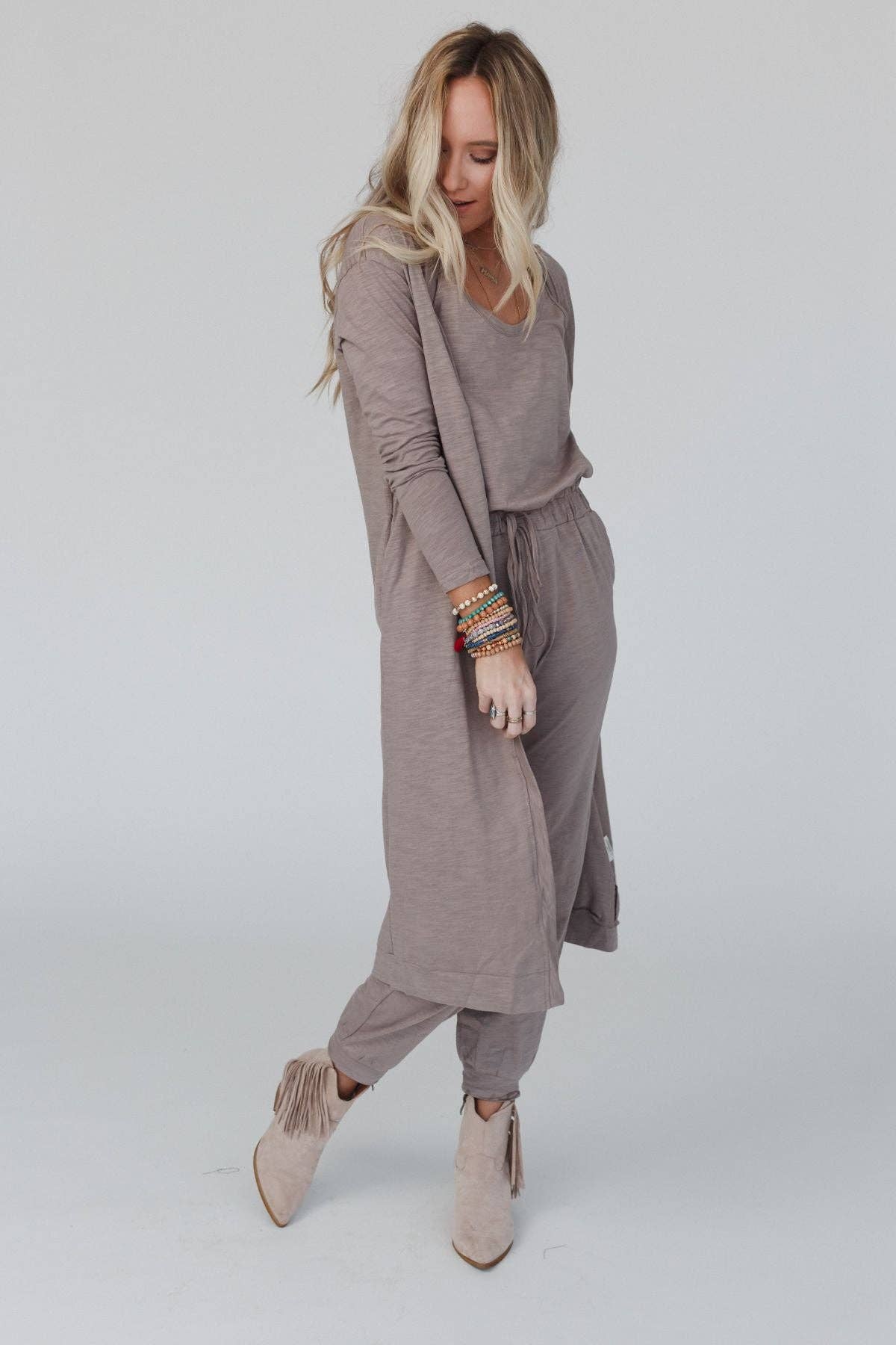 Set to Go Jumpsuit & Cardigan Set