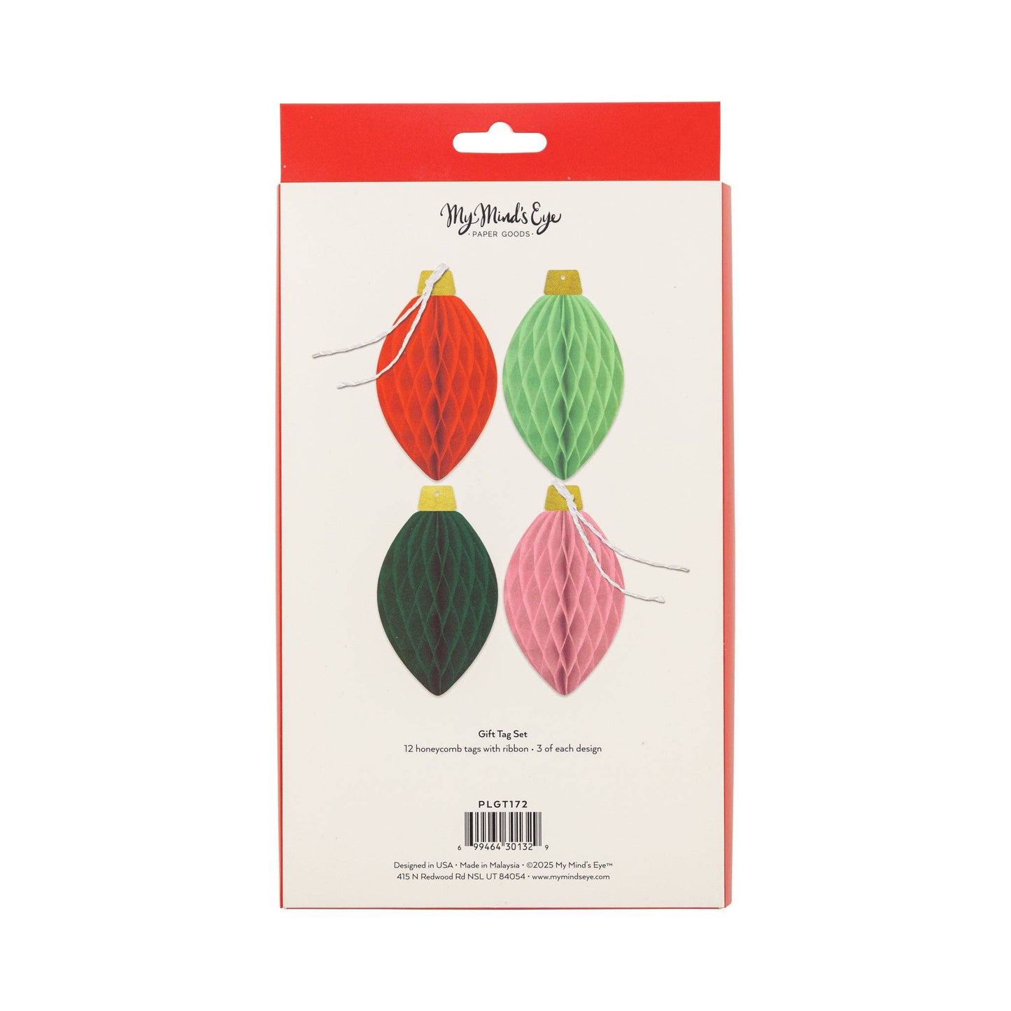 Honey Comb Light Bulb Tag Set