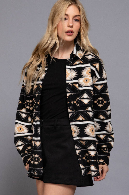 Aztec Fleece Shacket