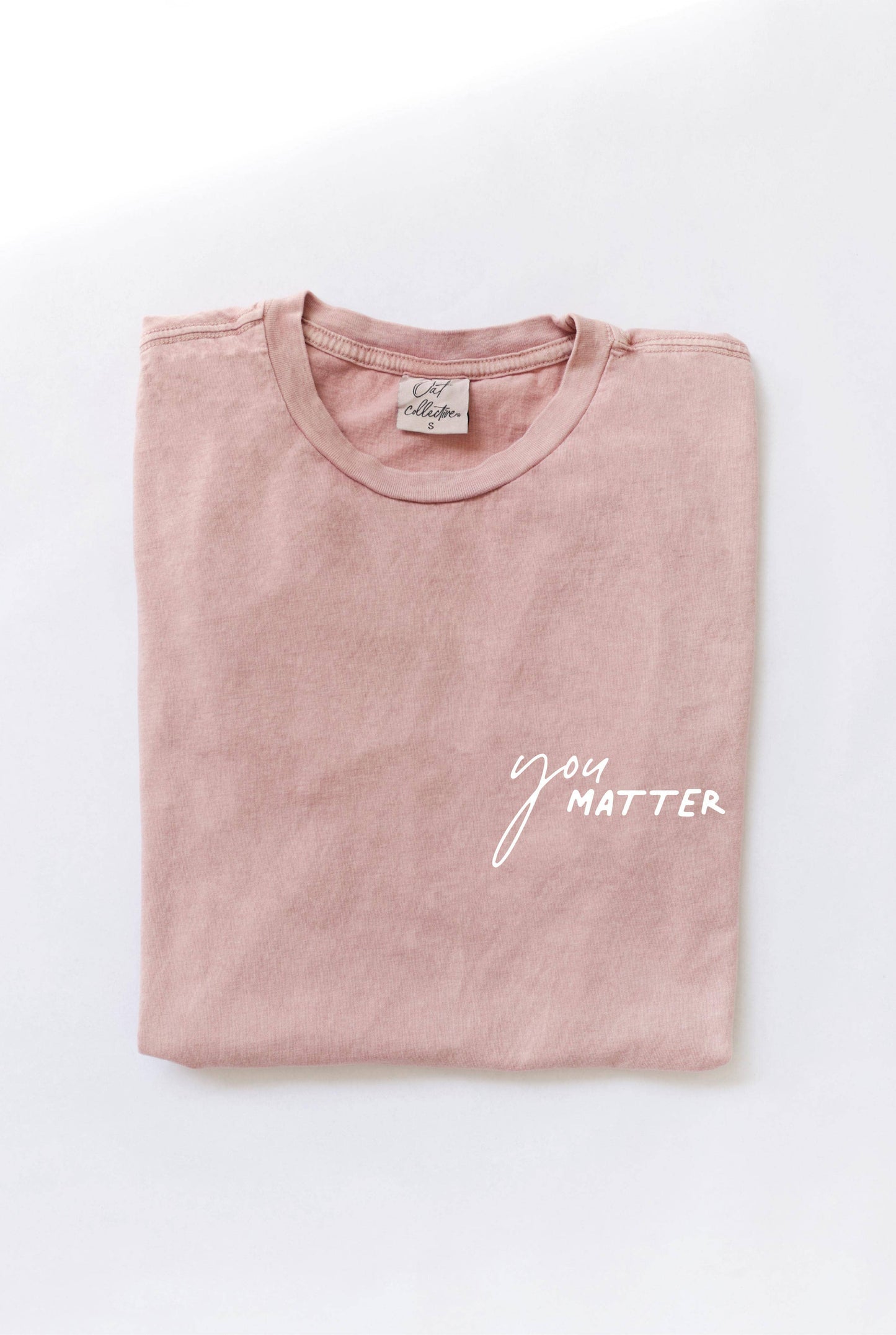 YOU MATTER Front & Back Mineral Graphic Top