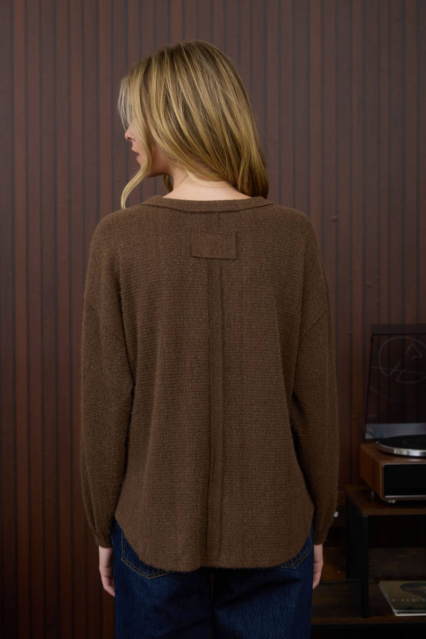 Fuzzy Knit Top