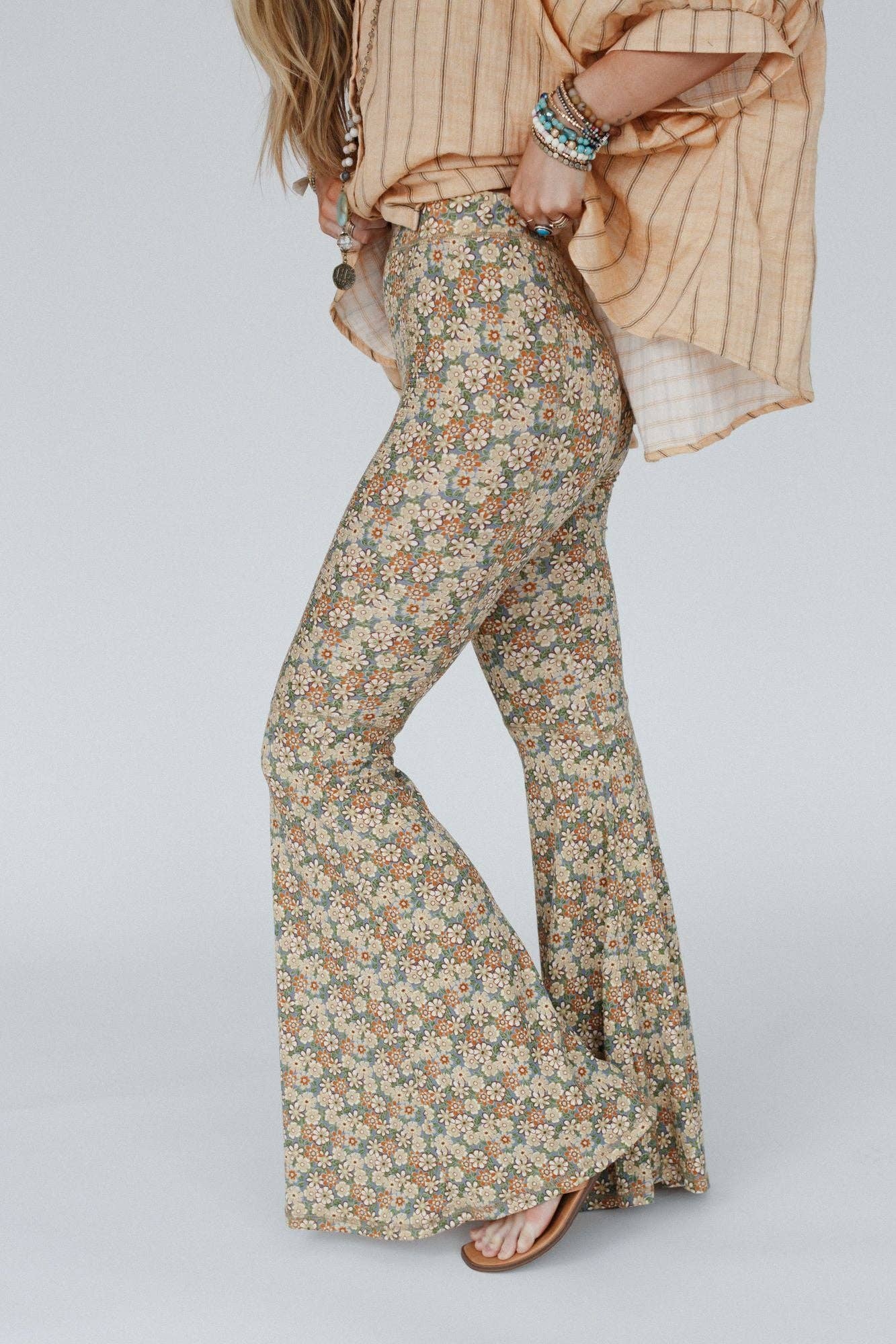 Dream in Flowers Flare Pants
