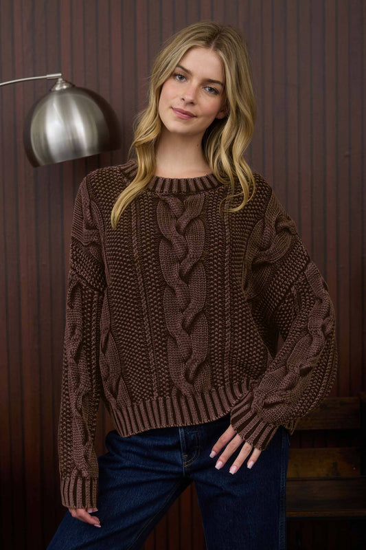 Cable Knit Pullover