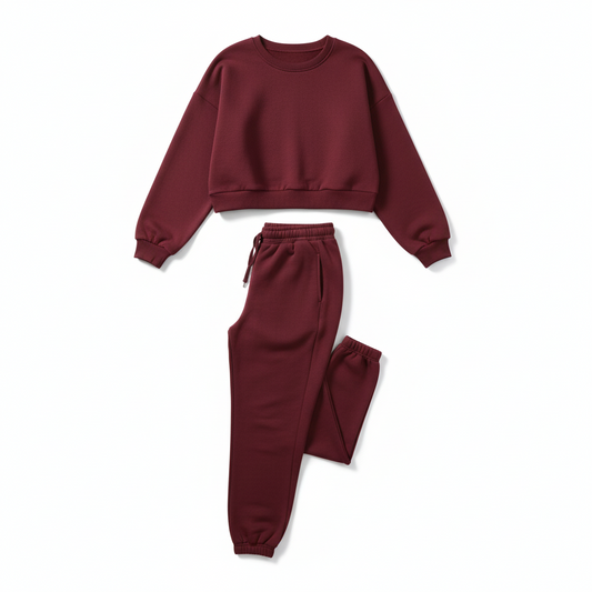 Cranberry Jogger Set