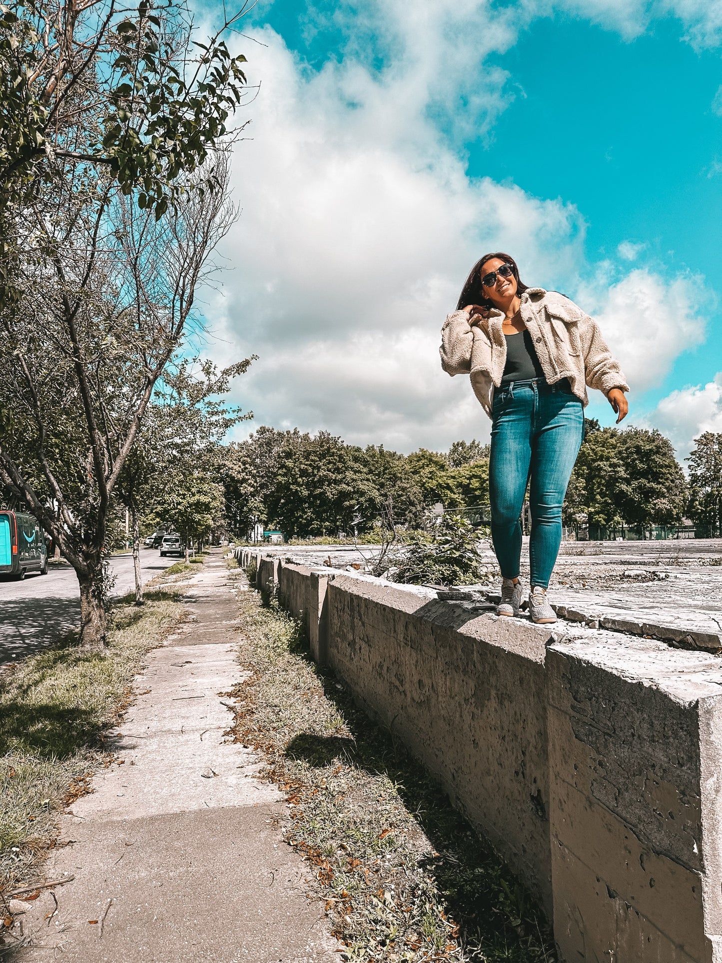 Mocha cropped shacket
