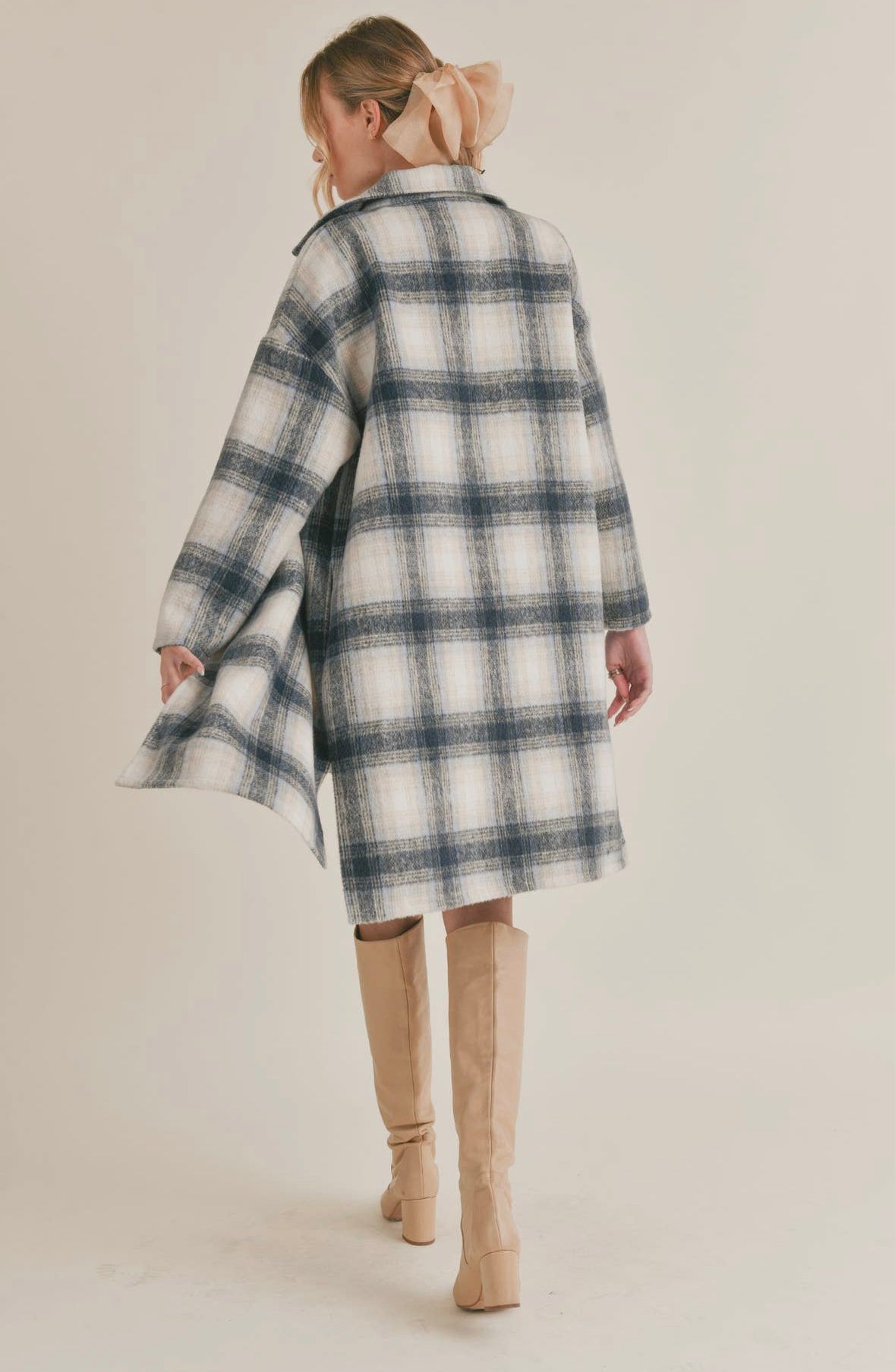 Plaid Peacoat
