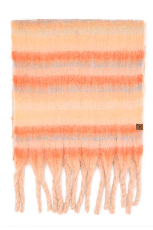 Color Block Stripe Scarf