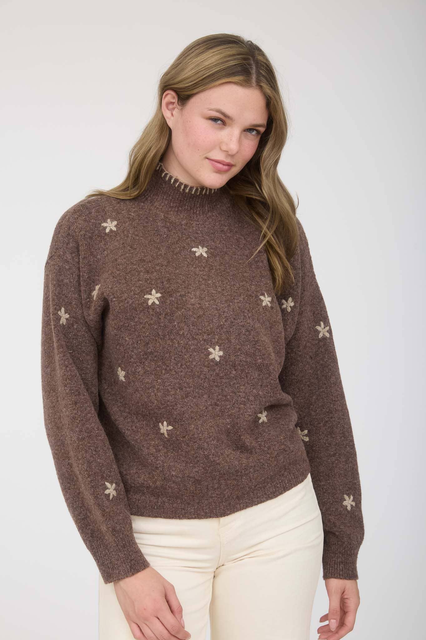 Floral Knit Sweater
