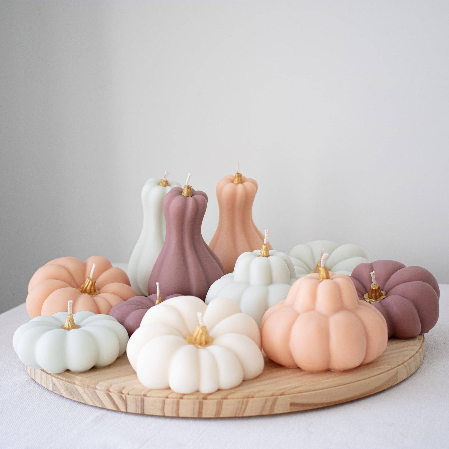 Autumn Pumpkin Decorative Candle Set of 4