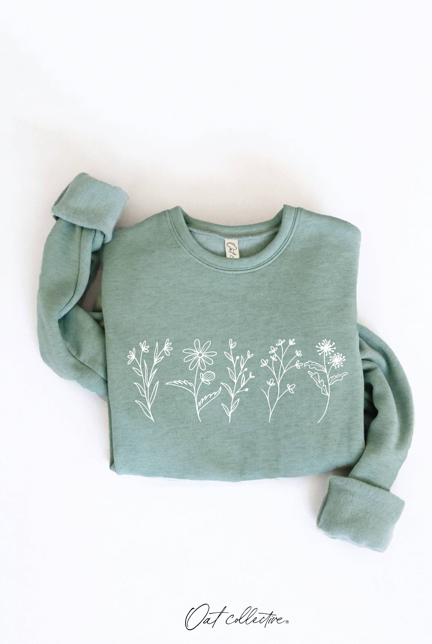 FLOWER ROW Graphic Sweatshirt