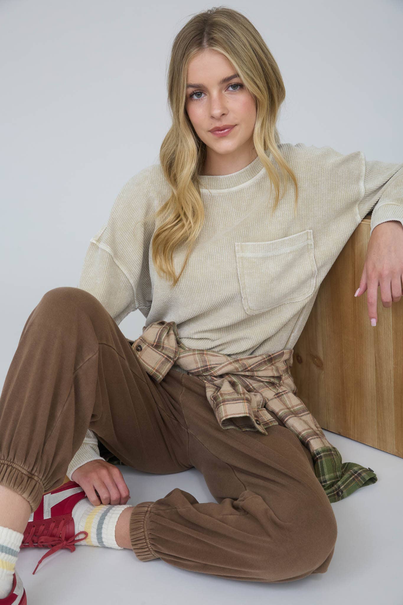 Washed Rib Knit