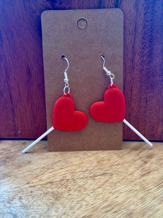 Lollipop Heart Earrings