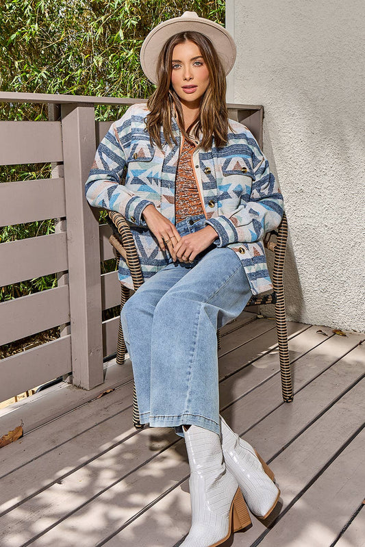 Azul Aztec Shacket