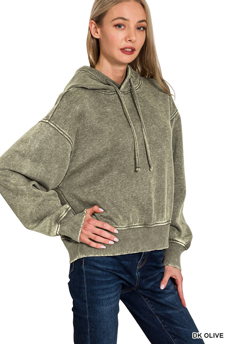 Forest Cropped Hoodie