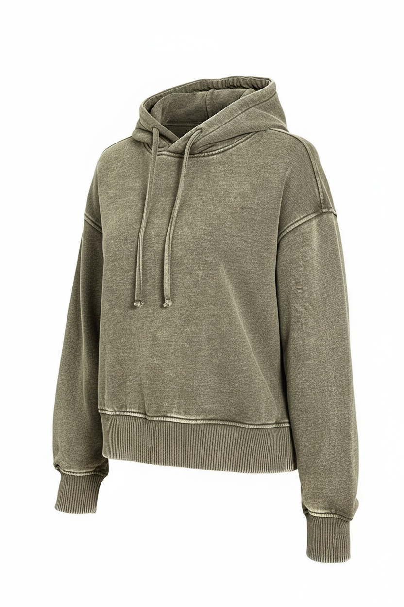 Forest Cropped Hoodie