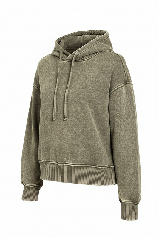 Forest Cropped Hoodie