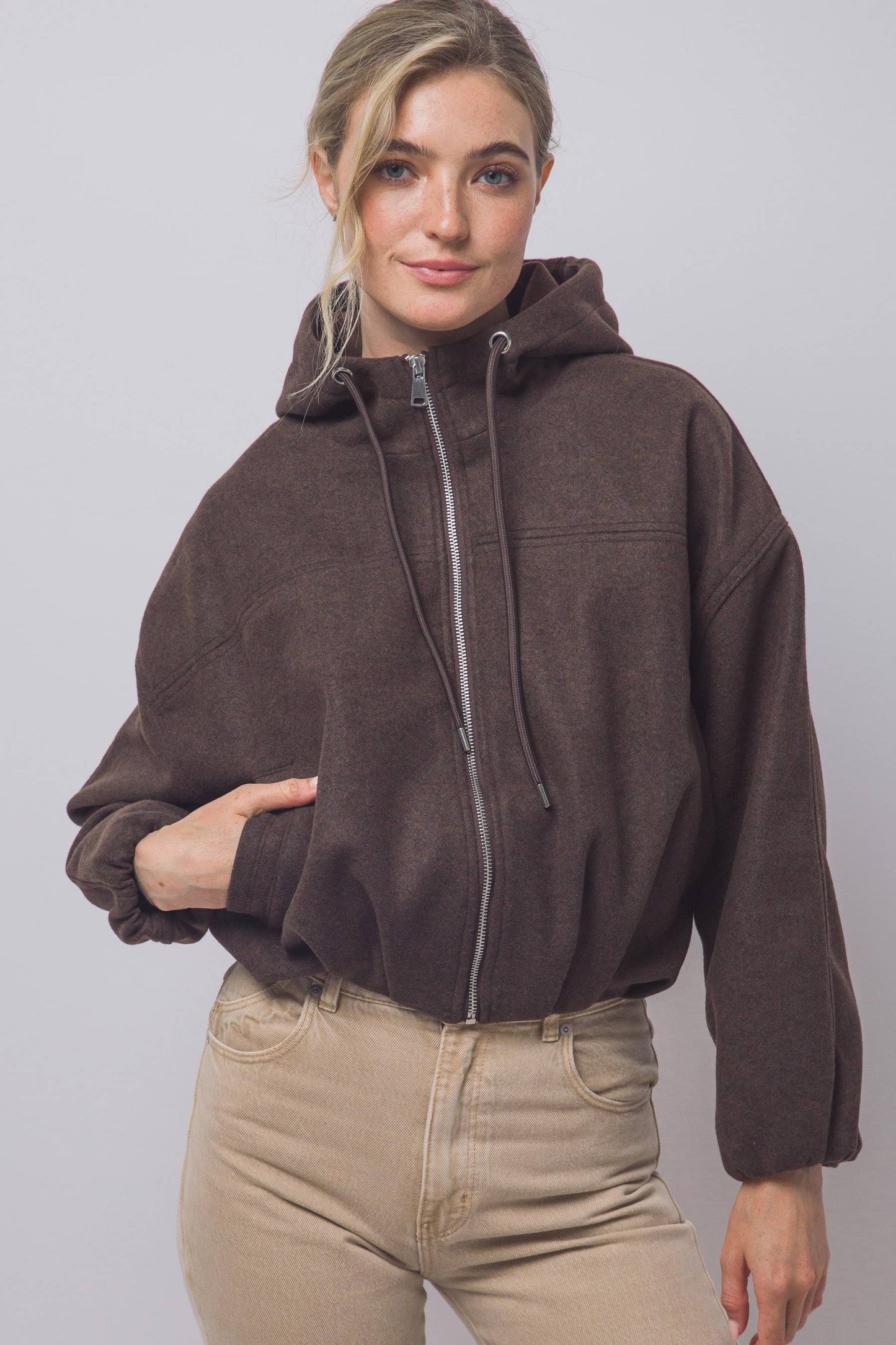 Hailey Hooded Bomber Jacket