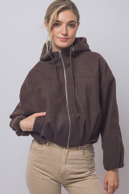 Hailey Hooded Bomber Jacket