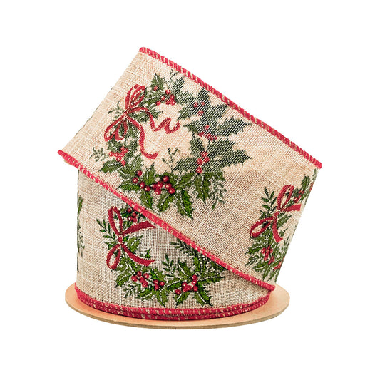Holiday Wreath Ribbon
