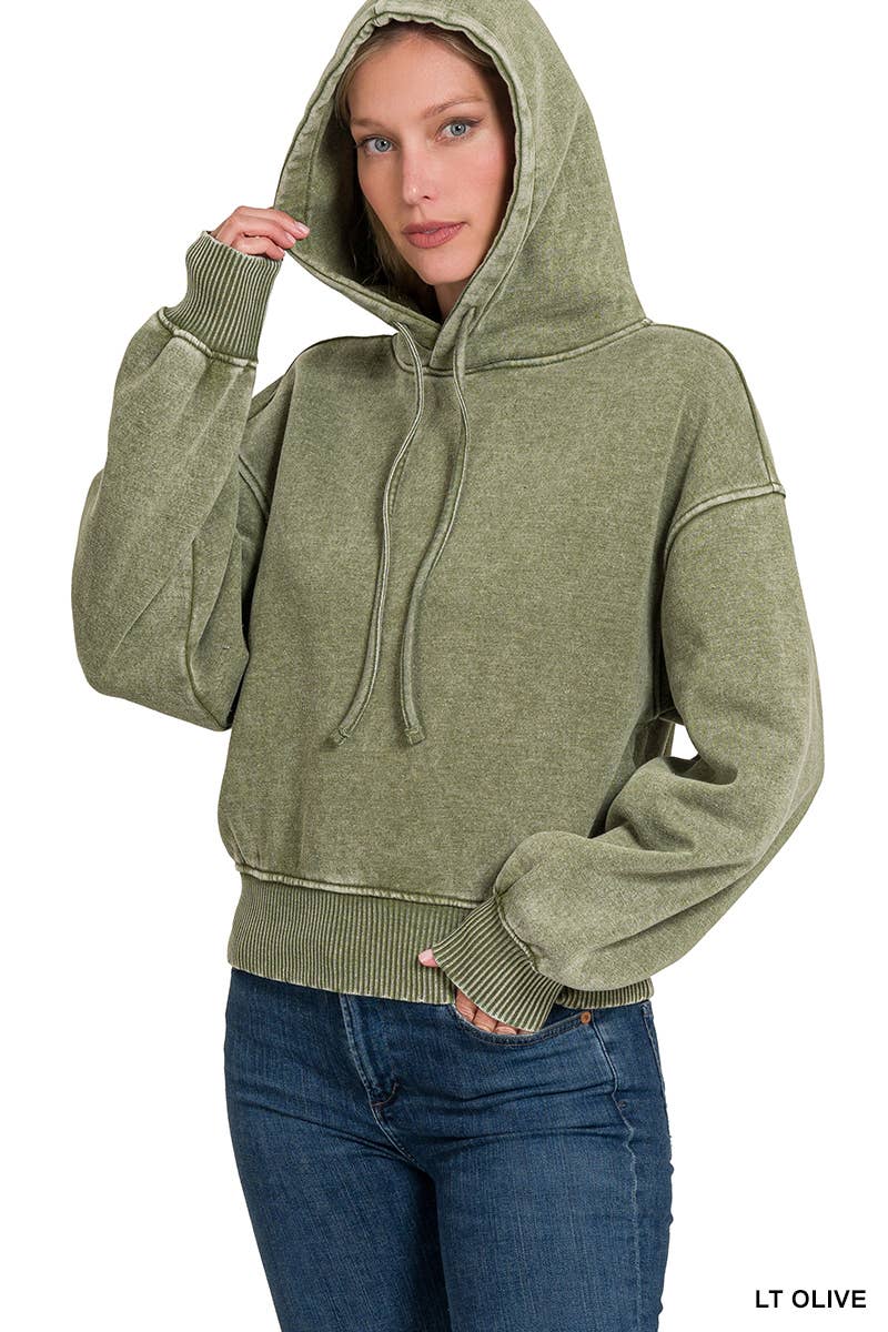 Forest Cropped Hoodie