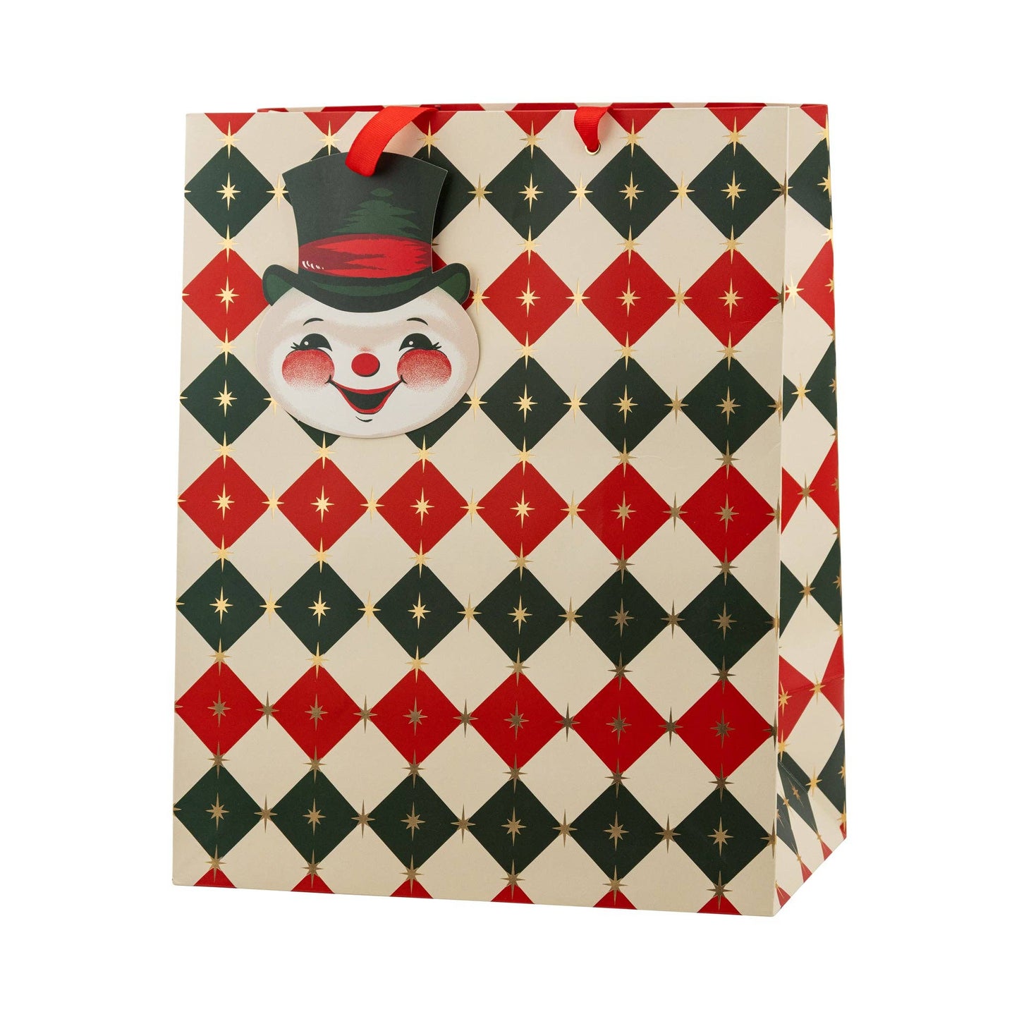 Retro Christmas Gift Bag Set