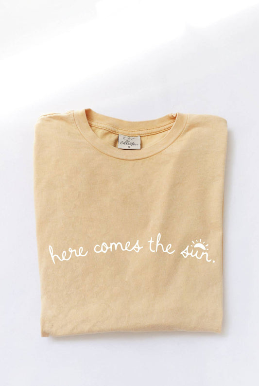 HERE COMES THE SUN  Mineral Graphic Top