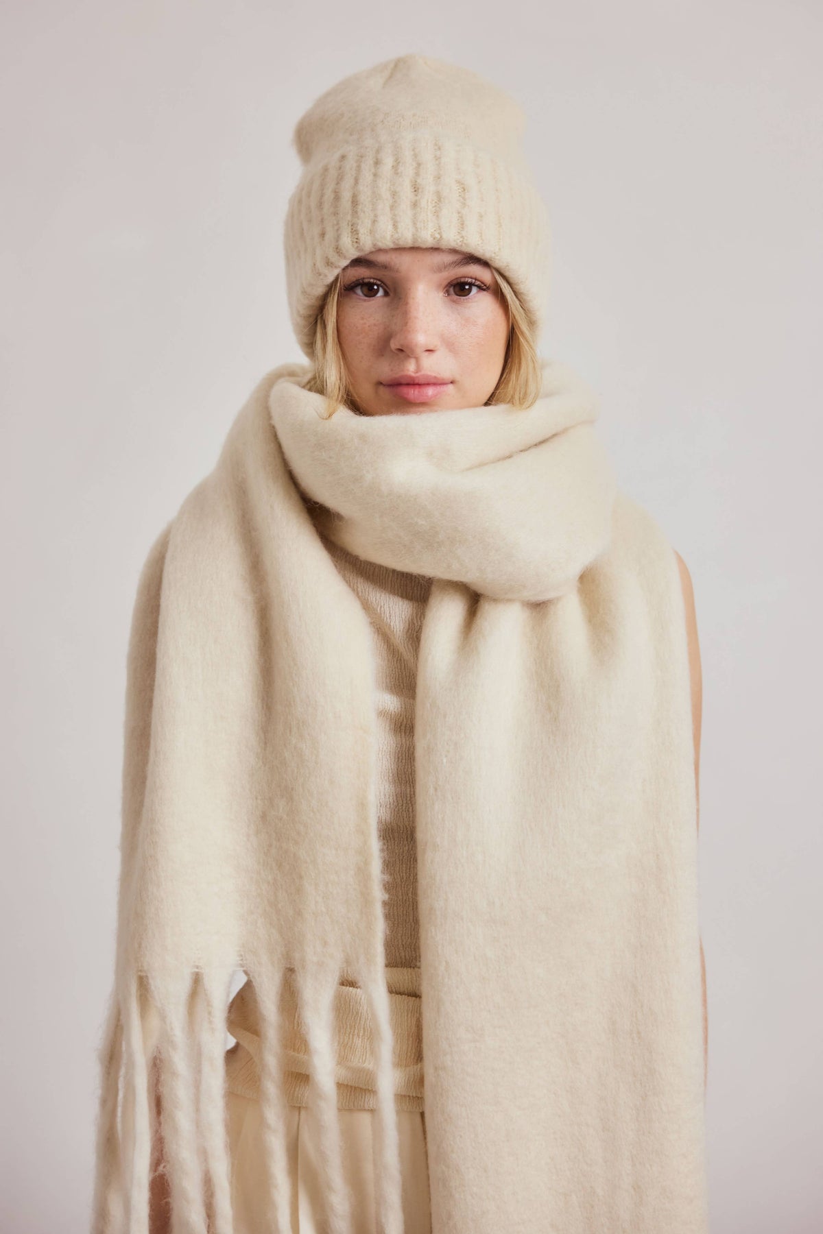 The Reykjavik Beanie Hat - Pebble Beige