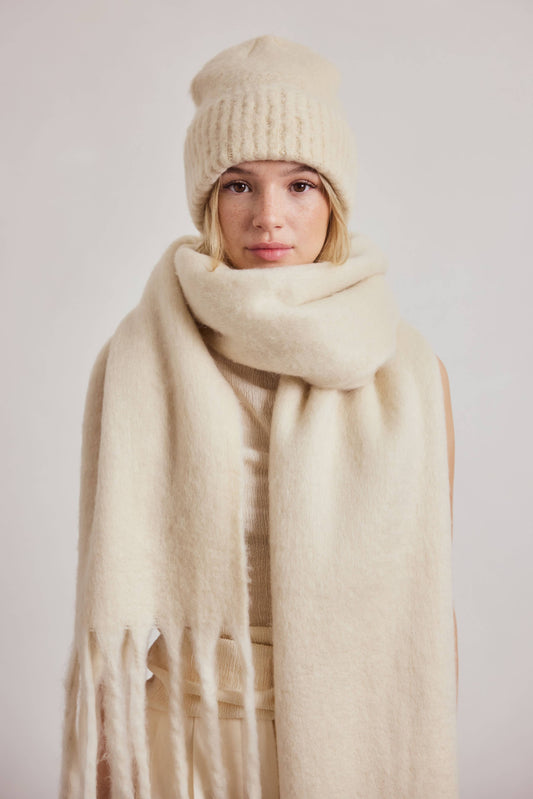 The Reykjavik Beanie Hat - Pebble Beige