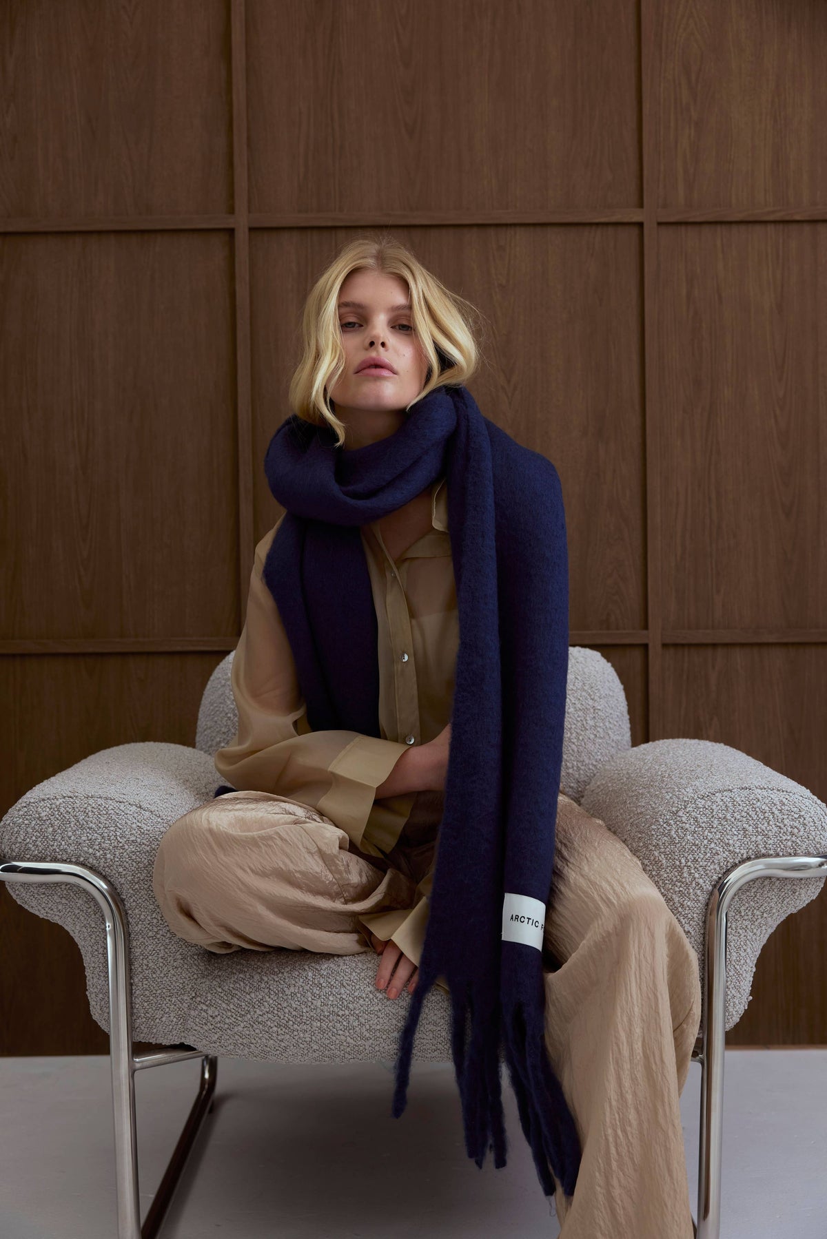 The Reykjavik Scarf - Midnight Blue