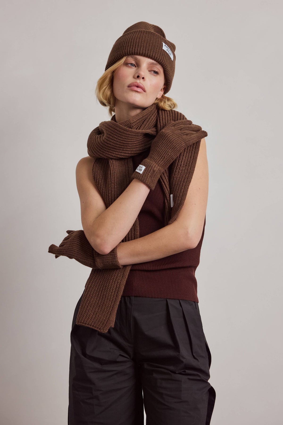 Recycled Bottle Gloves - Chocolate