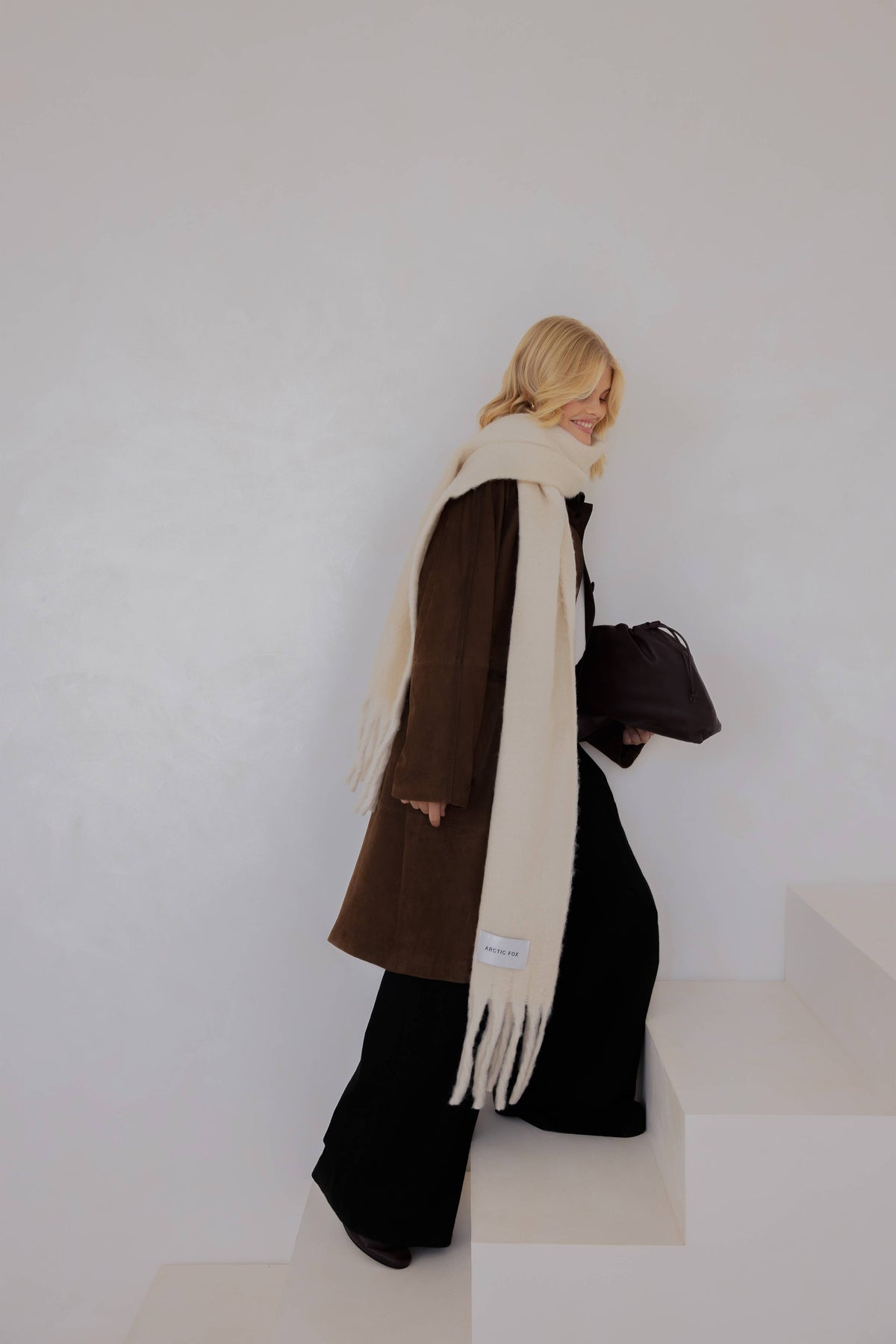 The Reykjavik Scarf -  Pebble Beige
