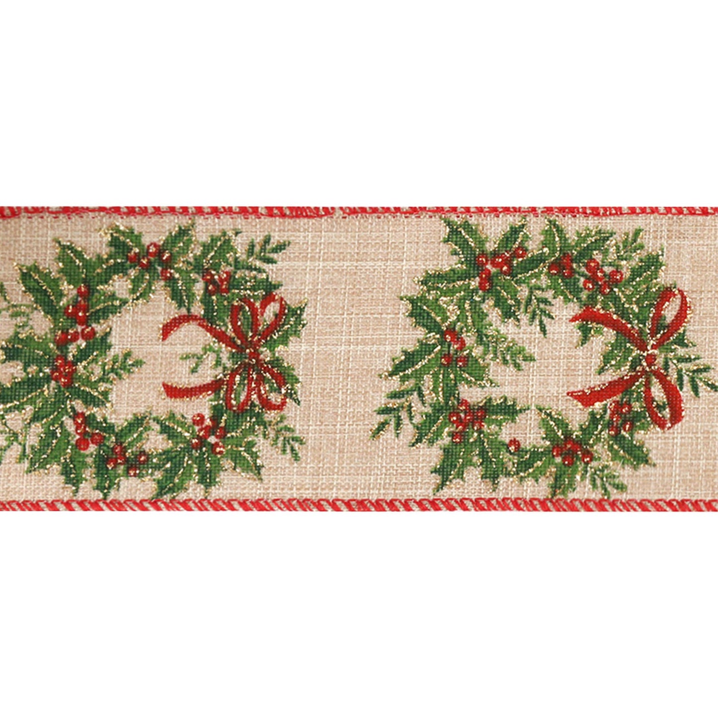 Holiday Wreath Ribbon