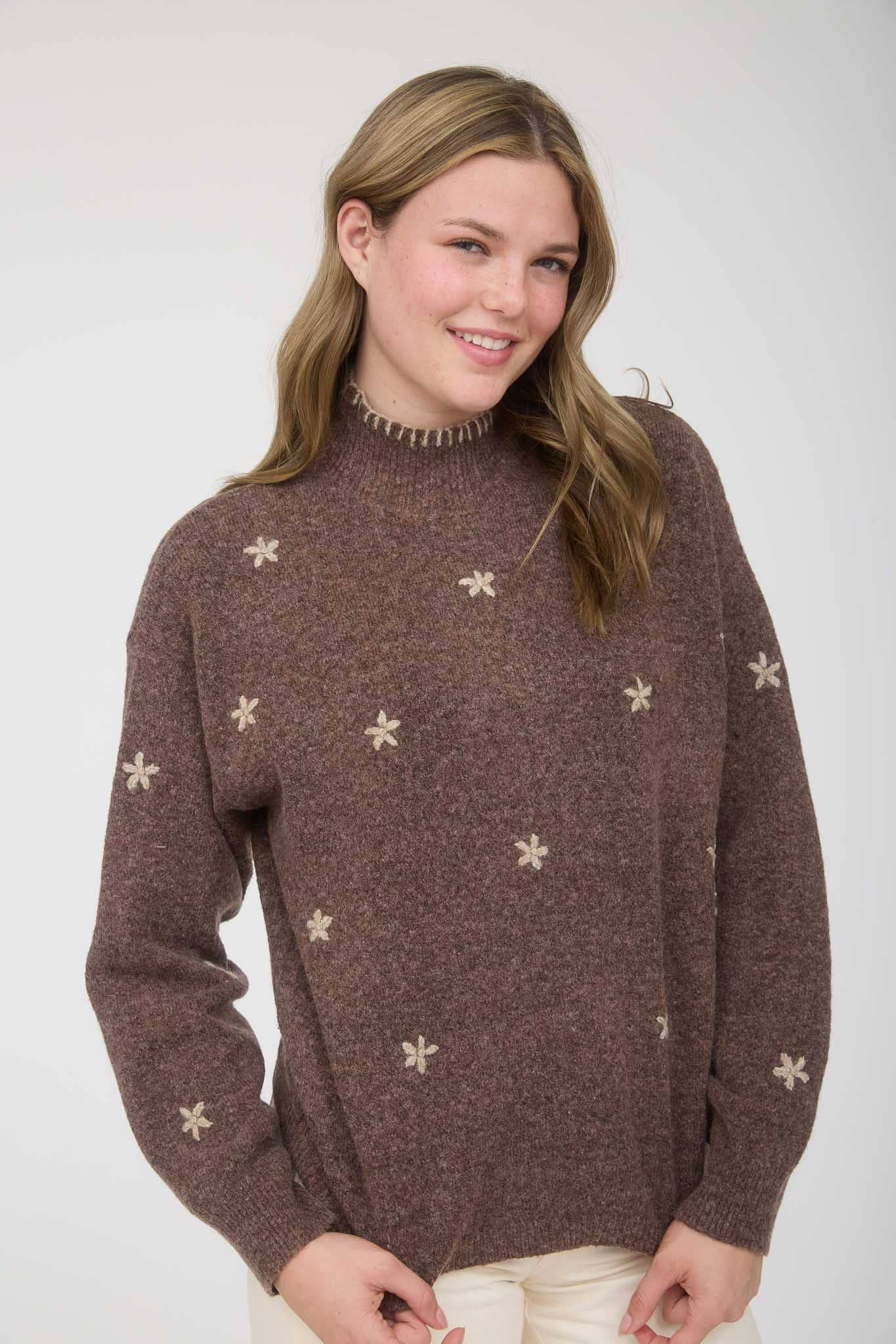 Floral Knit Sweater