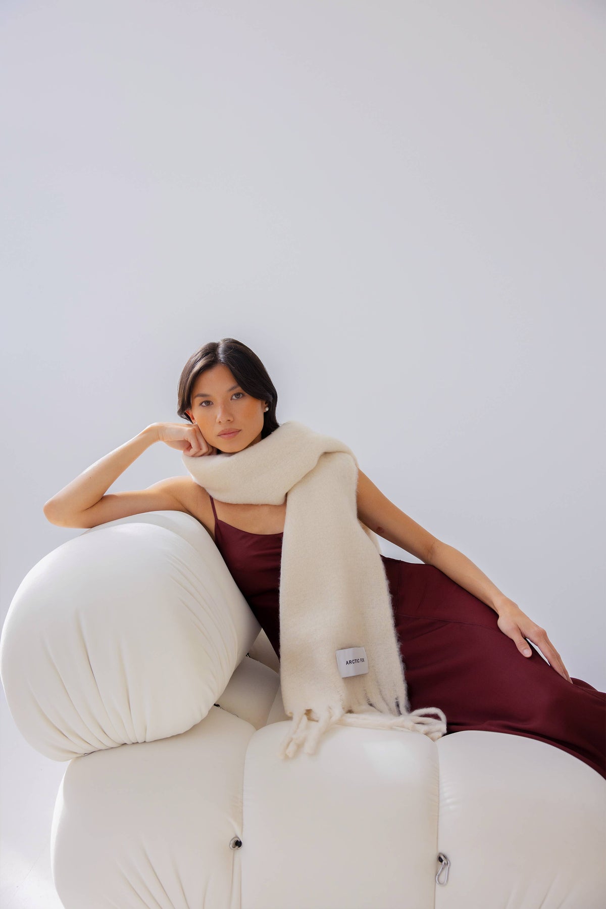 The Reykjavik Scarf -  Pebble Beige