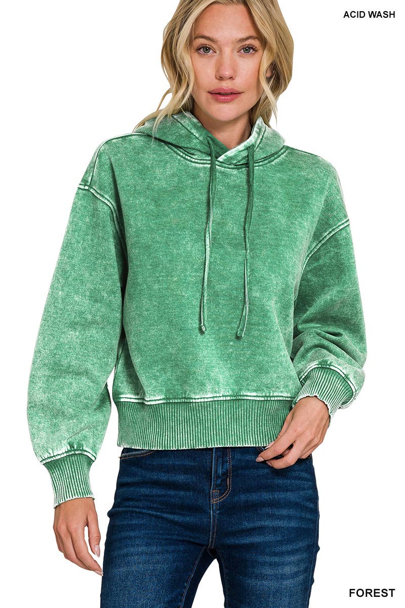 Forest Cropped Hoodie