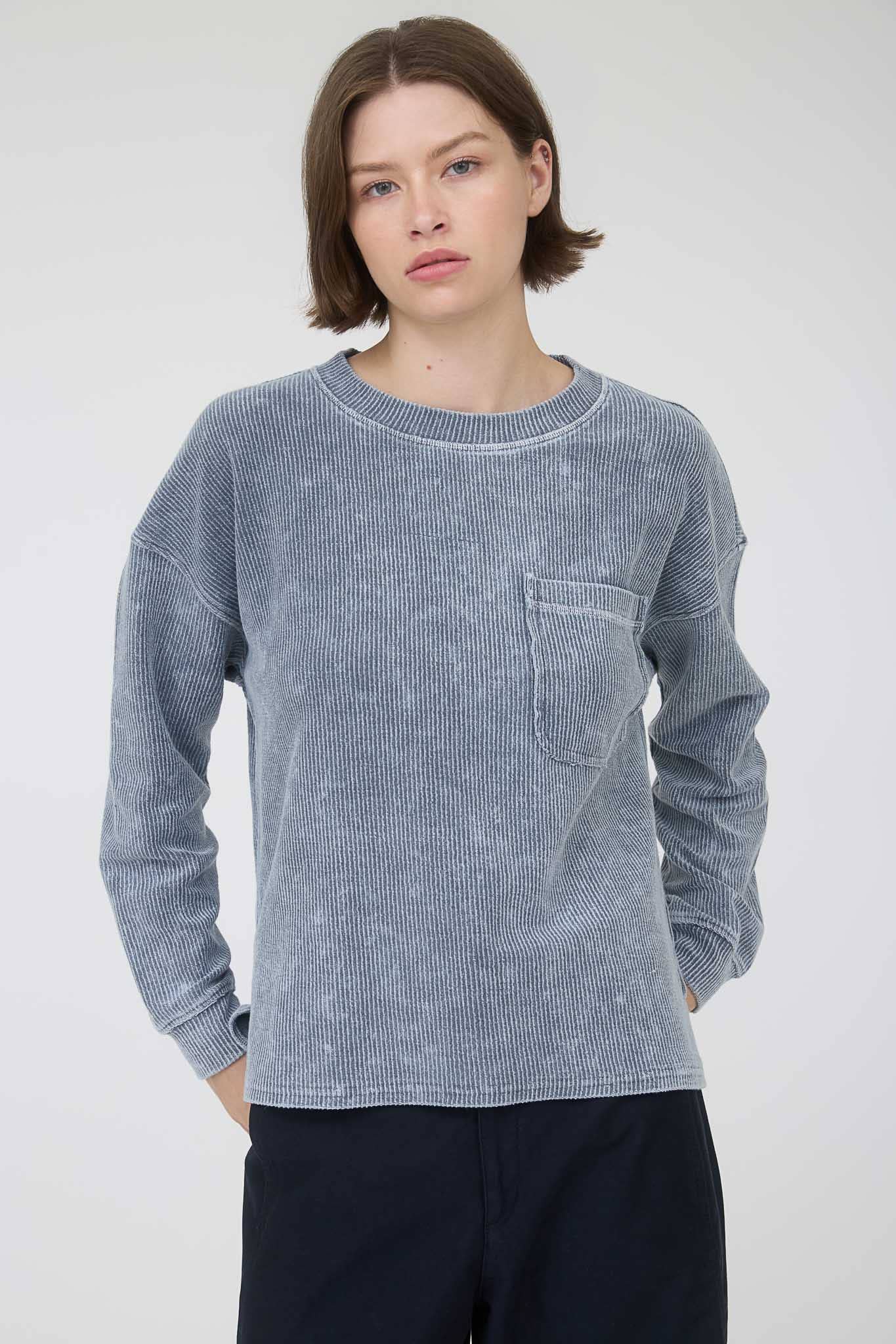 Washed Rib Knit