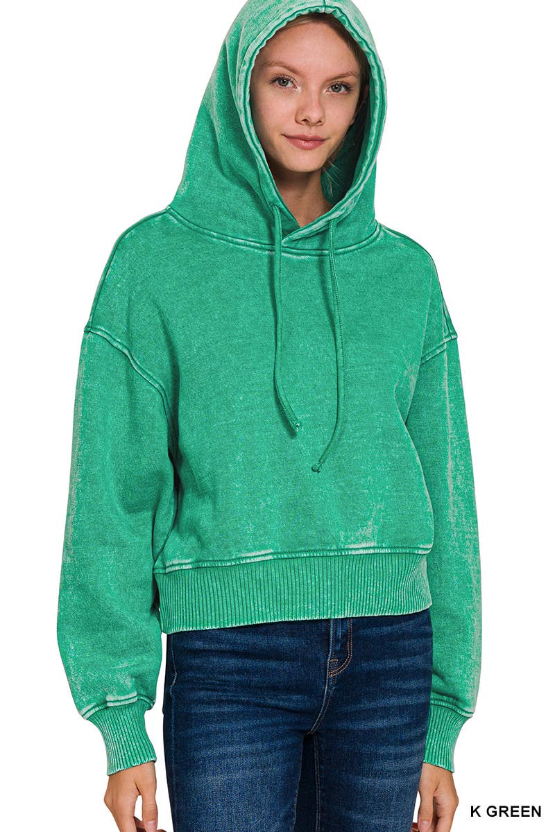 Forest Cropped Hoodie