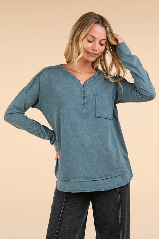 Mineral Wash Comfy Top