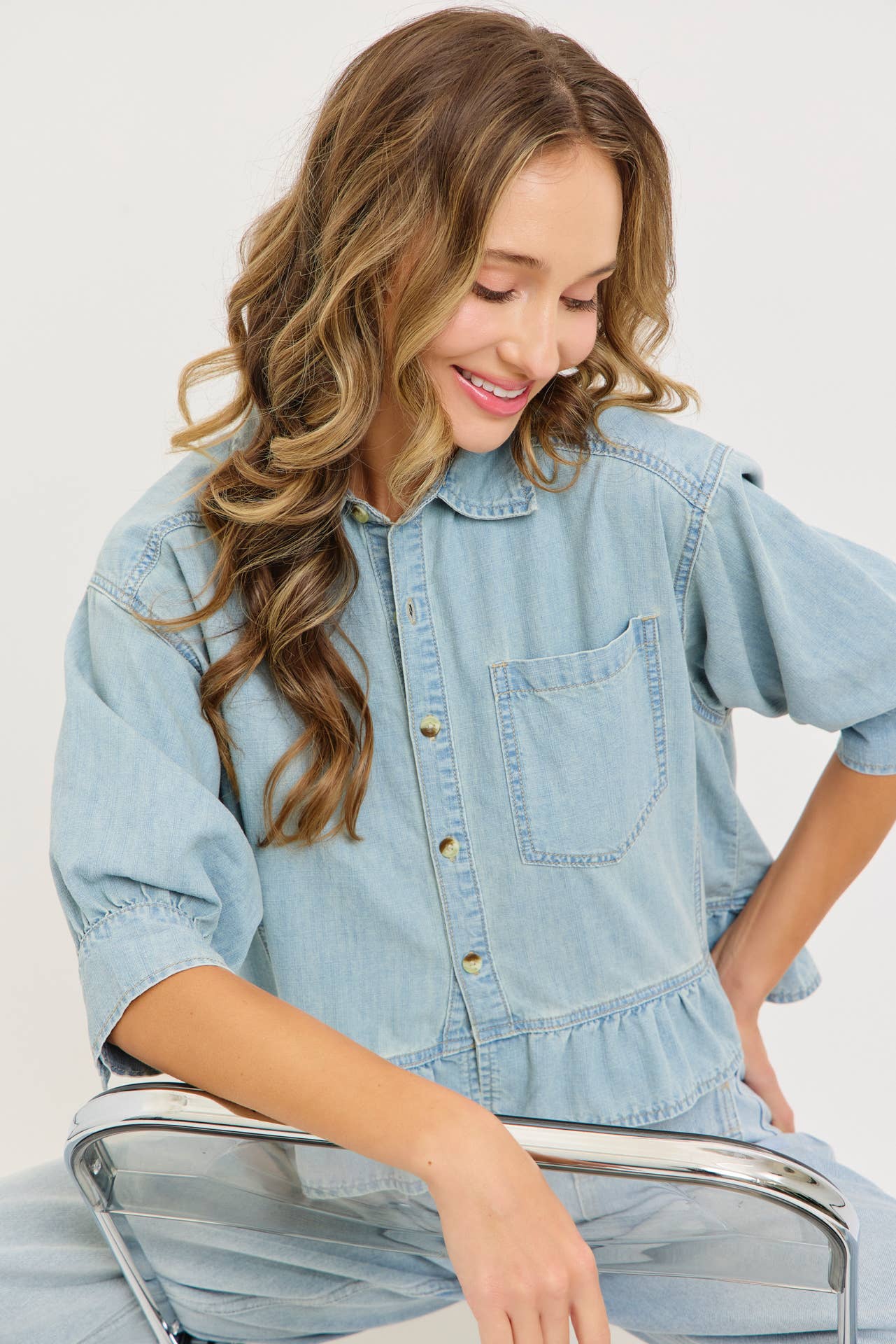 Denim Blouse