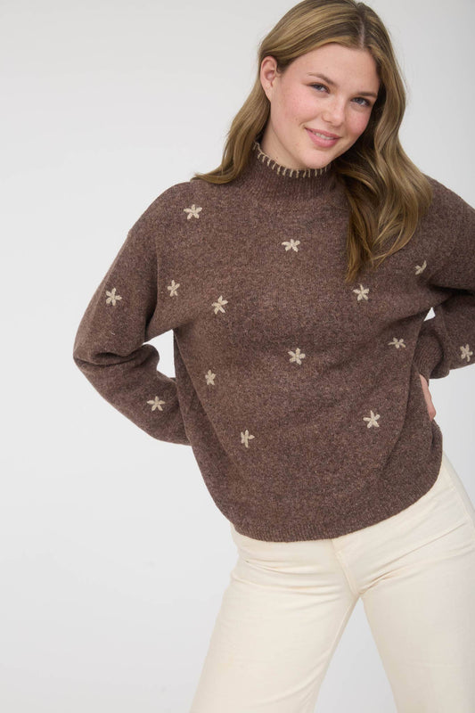 Floral Knit Sweater