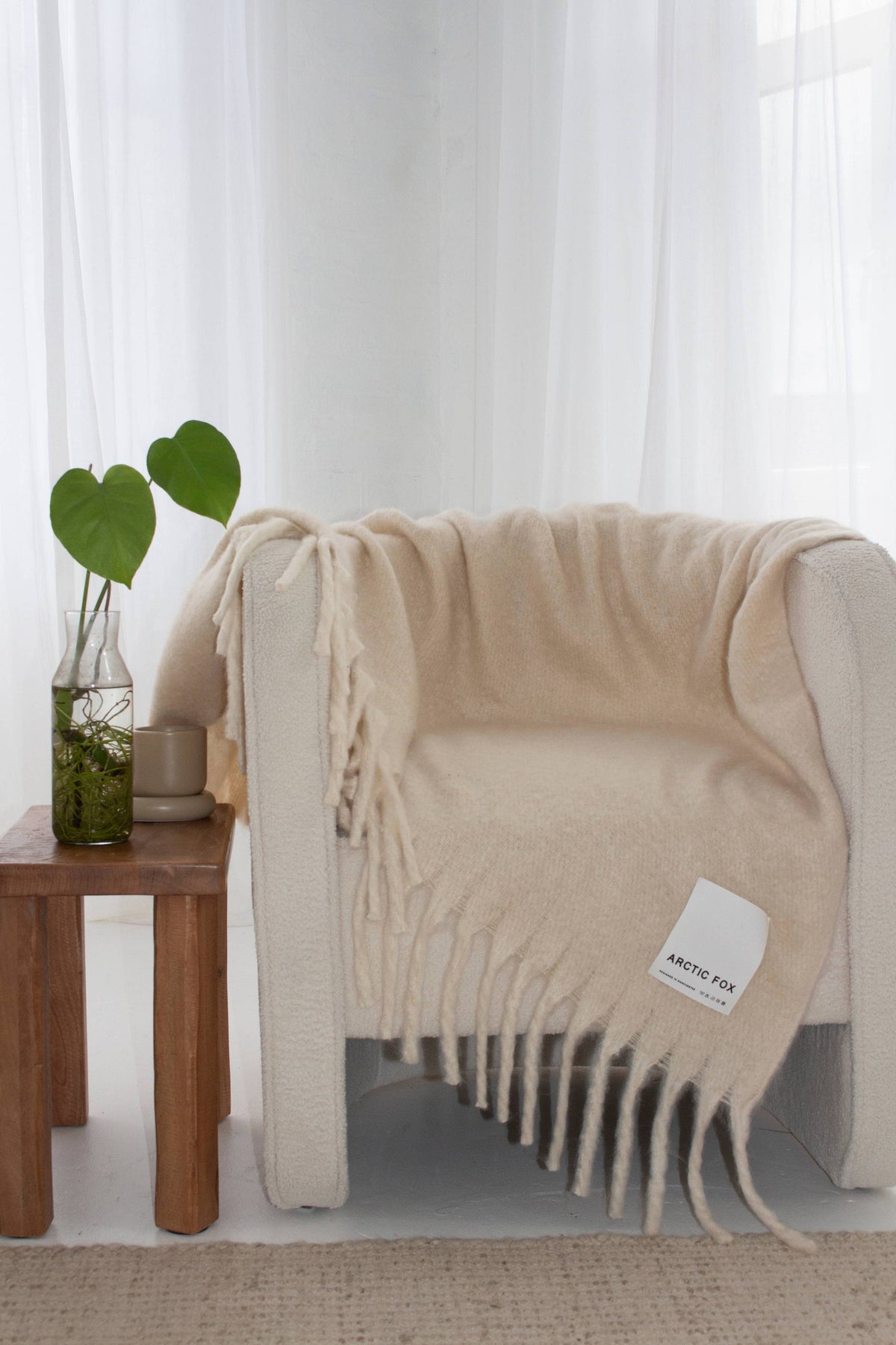 The Reykjavik Throw - Pebble Beige