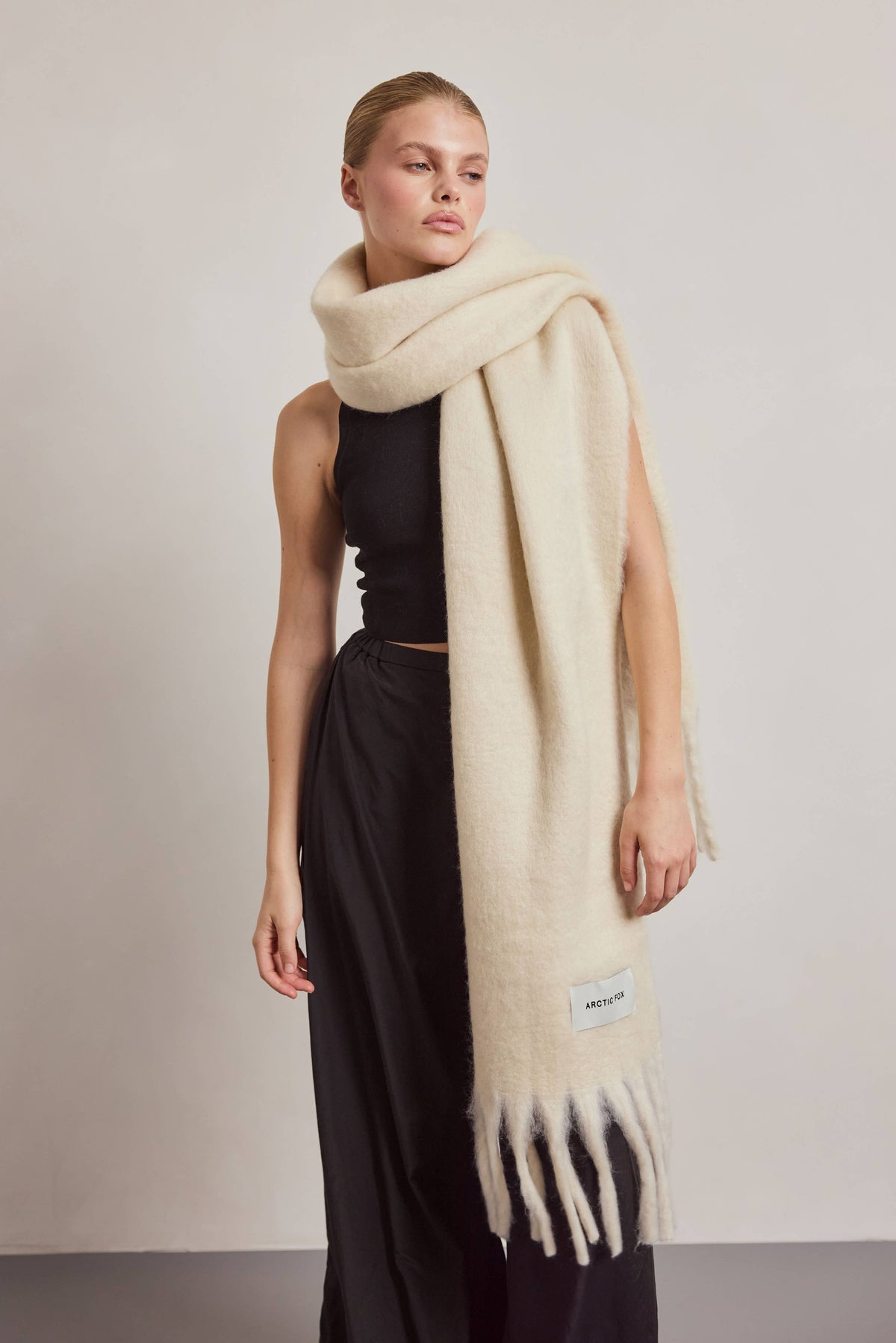 The Reykjavik Scarf -  Pebble Beige