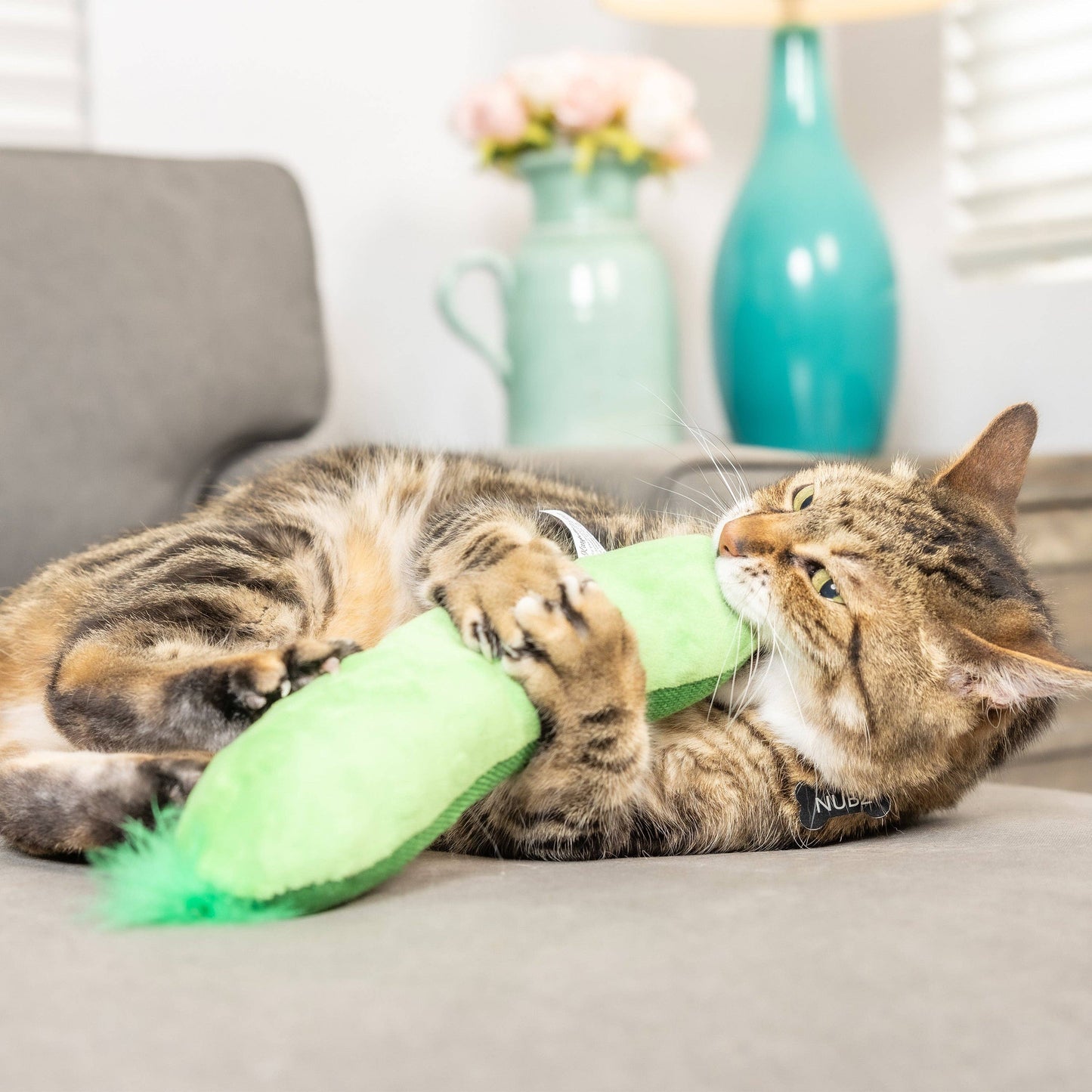 Huge Pickle Kicker Cat Toy