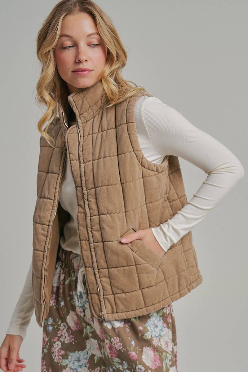 Quilted Puffer Vest