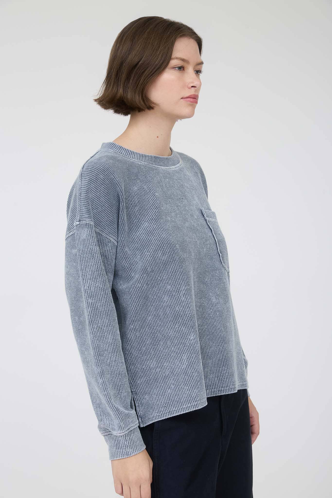 Washed Rib Knit