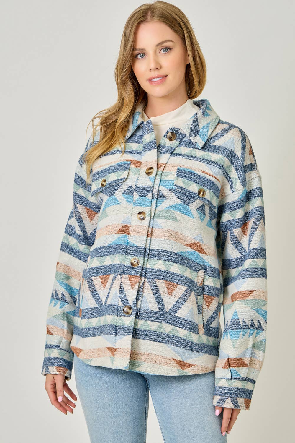 Azul Aztec Shacket