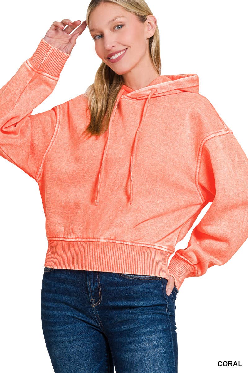 Forest Cropped Hoodie