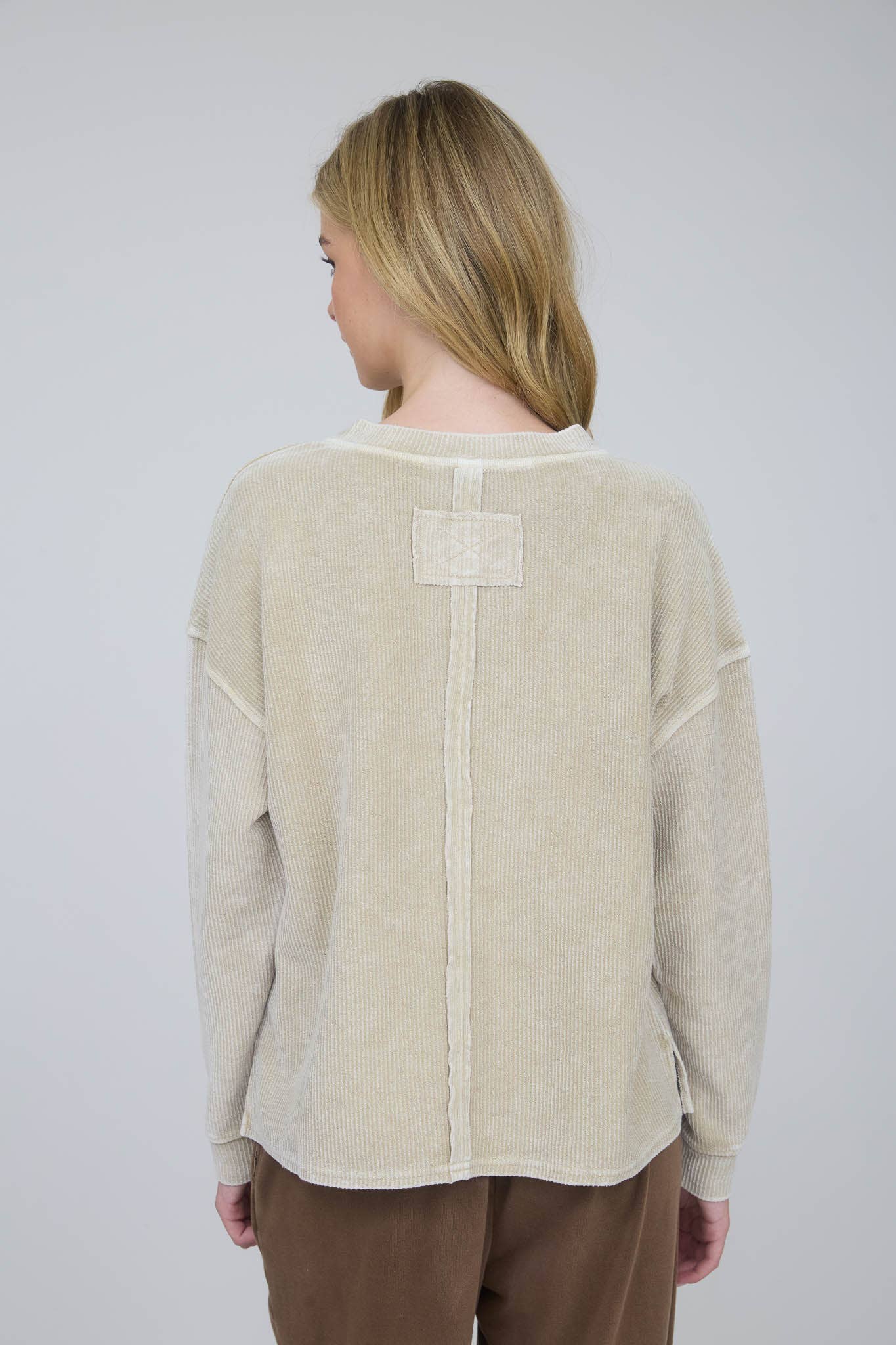 Washed Rib Knit