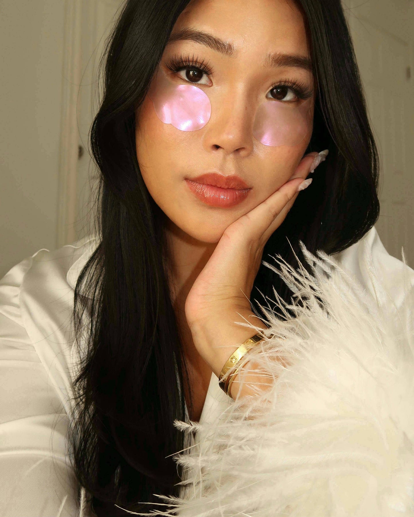 Hydrogel Undereye Masks - Seaweed-Based with Calming Cherry