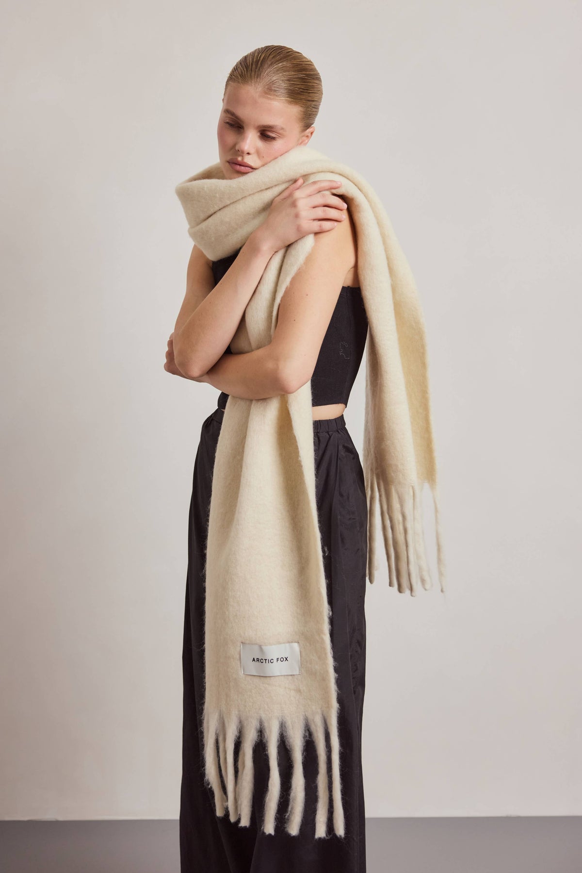 The Reykjavik Scarf -  Pebble Beige